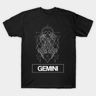 Gemini Zodiac Constellation T-Shirt